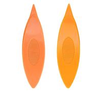 Tatting Shuttles Plastic Colorful Tatting Shuttles Craft Tool for DIY Hand Sewing Knitting Beginners and Enthusiasts 2pcs Set (12043 Orange + Bright Orange)