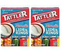 Tattler Canning Lids 4 Oz Regular Mouth Boxed 2 Pack