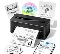 TATTMUSE Bluetooth Thermal Label Printer 4x6, Shipping Label Printer for Postage, Address, Parcel, Barcode, Wireless Label Printer Compatible with Vinted, Amazon, Royal Mail, DPD, DHL