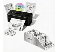 TATTMUSE Bluetooth Thermal Label Printer 4x6, with 500pcs 4x6 labels