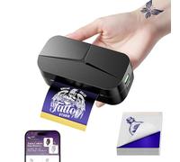 TATTMUSE Mini Tattoo Stencil Printer for Arms, Tattoo Thermal Printer with 30pcs Transfer Paper (80x133mm) Ideal for Making Small Stencil, Tattoo Kit for Artists Beginners, Compatible with iPhone iPad