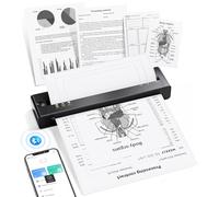 TATTMUSE Portable Printer Wireless for Travel, 2025 Upgraded Inkless Thermal Printers Support 8.5" X 11" US Letter & A4 Size, Mobile Printer Compatible with iPhone Laptop for Home Car Office School