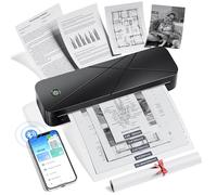 TATTMUSE Portable Printers Wireless for Travel, Inkless Printer for Phone & Laptop, Thermal Bluetooth Small Compact Mobile Printer for Home Use, Support 8.5" X 11" US Letter & A4 Size