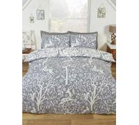 Tatton Woodland Grey Double Duvet Cover And Pillowcase Set