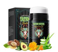 Tattoo Aftercare Cream Stick - Natural Tattoo Aftercare Balm - Organic with Aloe Vera,Shea Butter,Coconut Oil - Color Brightener & Enhancing Stick