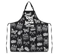 Tattoo Apron For Tattoo Artists Tattoo Inspired Gift Tattooist Gift Just A Girl Who Loves Tattoos Apron Waterproof (loves Tattoos apron uk)