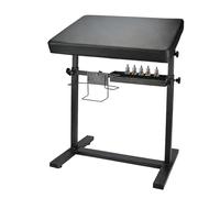 Tattoo Armrest Stand, 66-98 cm, Height Adjustable, Professional Tattoo Arm Rest with PU Leather Padding and Non-Slip Rubber Feet, for Tattoo Studio (60 x 40 cm)