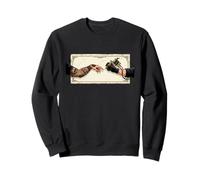 Tattoo Artist Creation of Adam Michelangelo Renaissance Ink Sweatshirt