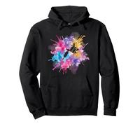 Tattoo Artist Ink Watercolor Studio Art Pullover Hoodie