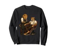 Tattoo Artist Lion Tattooing Leopard Sweatshirt