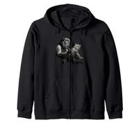 Tattoo Artist Lion Tattooing Leopard Zip Hoodie