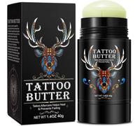 Tattoo Balm & Healing Cream Aftercare - Moisturizing Tattoo Butter for Fast Recovery, Soothing Numbing Relief & Skin Protection - Tattoo Goo Alternative for New & Old Tattoos (Large)