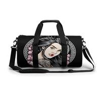 Tattoo Beauty Sport Duffel Bag Gym Bag Weekend Overnight Bag for Travel Camping Hiking Beach 45x23x23cm