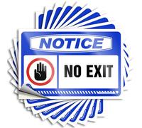 Tattoo Books Necessities Waterproof - Notice No Exit Bumper Self Adhesive Decal for Essentials Use(12X18CM)