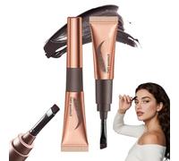 Tattoo Brow Peel Off Eyebrow Gel,Peel Off Eyebrow Gel Tint with Exclusive Brush Head,Semi-Permanent Colour EyebrowDye,Waterproof Natural Brow Tint Built-in Precise Applicator,Lasts Up To 3 Days Black