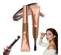 Tattoo Brow Peel Off Eyebrow Gel,Peel Off Eyebrow Gel Tint with Exclusive Brush Head,Semi-Permanent Colour EyebrowDye,Waterproof Brow Tint Built-in Precise Applicator,Lasts Up 3 Days Light Brown