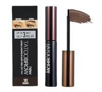 Tattoo Brow Peel Off Gel Tint - Semi-Permanent, Waterproof, Lasts Up To 3 Days - Dye for Eyebrow Coloring - Easy Peel-Dark Brown