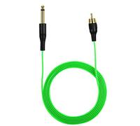 Tattoo Clip Cord 6.35mm Mono Connector Line Cable Soft TPE 1.8m 5.9ft OD2.2 for Tattoo Machine