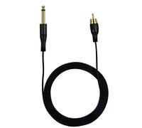 Tattoo Clip Cord 6.35mm Mono to RCA Connector Line Cable Soft 1.8m OD2.2 For 5.9ft Tattoo Machine