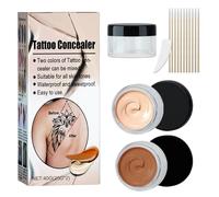 Tattoo Concealer, 40 g Scar Concealer, Tattoo Concealer Cream, Tattoo Cover Cream, Waterproof Make Up Skin Scars Concealer, For Use on the Body, For Legs, For Men and Women