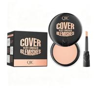 Tattoo Concealer Cream with Built-in Brush, Full Coverage Waterproof Concealer to Cover Tattoos Scars Birthmarks Dark Spots Freckles, Long Lasting Matte Concealer Air Cushion Makeup