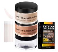 Tattoo Cover Up & Full Coverage Tattoo Concealer - Waterproof, Long-Lasting Body Makeup for Scars, Tattoos & Skin Imperfections - Blendable, Natural Finish, Full Coverage Formula (#02)
