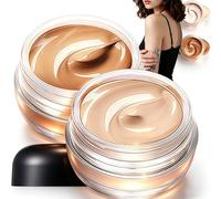 Tattoo Cover Up Makeup, 2 Colors Full Coverage Waterproof Concealer, Long Lasting Body Foundation for Tattoos Scars Bruises, Unisex Skin Makeup Set