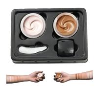 Tattoo Cover up Makeup Waterproof, 10g Double Colors Tatoo Cover up Concealer, Sweatproof Waterproof Concealer for Scars, Spots