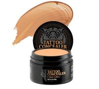 Tattoo Cover Up Makeup Waterproof, Full Coverage Body Concealer for Legs, Tattoos & Uneven Skin Tone, Blendable Long-Lasting Body Makeup Waterproof No Transfer, Body Concealer for All Skin Tones, Dark