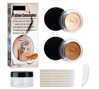Tattoo Cover up Makeup Waterproof & Sweatproof Tattoo Concealer Full Coverage Body Concealer Hidden Spot Birthmarks Scars for Men and Women