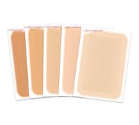 Tattoo Cover up Patch, 6 Pcs Ultra Thin Tattoo Cover Up Tape, Concealing Tattoos, Scars, Birthmarks, Invisible, Waterproof, Breathable Makeup Skin Tone Concealer Stickers for Flawless Coverage(Fair Sk