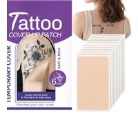 Tattoo Cover Up Patch, Invisible Waterproof Tattoo Concealer Stickers, Ultra-Thin Breathable Skin Tape for Tattoos Scars Birthmarks, Natural Look, Long-Lasting Coverage for Daily (2box)