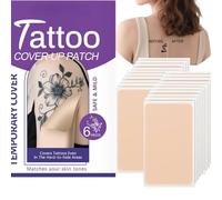 Tattoo Cover Up Patch, Invisible Waterproof Tattoo Concealer Stickers, Ultra-Thin Breathable Skin Tape for Tattoos Scars Birthmarks, Natural Look, Long-Lasting Coverage for Daily (4box)