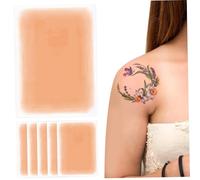 Tattoo Cover up Tape, 6PCS Waterproof Invisible Ultra Thin Tattoo Cover up Patch, 3.5x5.9" Cuttable Makeup for Scar and Birthmarks, Style 3