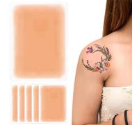 Tattoo Cover up Tape, 6PCS Waterproof Invisible Ultra Thin Tattoo Cover up Patch, 3.5x5.9" Cuttable Tattoo Makeup Cover up for Tattoo Scar and Birthmarks, Style 3, Concealers