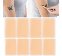 Tattoo Cover Up Tape, 8 PCS Ultra Thin Patch for Tattoo Scar and Birthmarks, Invisible Waterproof Skin Tone Concealer Sticker for Covering Up Scars Tattoos，Natural Concealer Stickers(Pack Of 1)