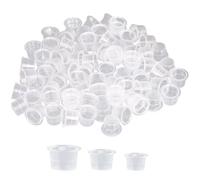 Tattoo Cups 300Pcs Tattoo Cups 3 Sizes Ink Caps Pigment Ink Cap Makeup Container Cap Supplies