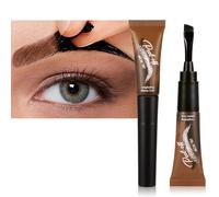 Tattoo Eye Brow Peel Off, Peel Off Eyebrow Gel Tint, Semi-Permanent Colour Eyebrow Dye,Lasts Up To 3 Days, Waterproof Long-Lasting Natural Eye Brow Makeup for Women Girls (01# Warm brown)