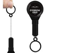 Tattoo Eyebrow Positioning Tool, Compact Eyebrow Tattoo Mapper, Precision Brow Lines Marker with Strings and Ink, 3.15x1.57x0.79in, Ideal for Professional Makeup Artists, Bloggers
