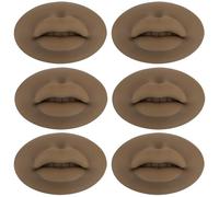Tattoo Fake Lips 6Pcs Tattoos Practice Lips 5D Silicone Lip for Makeup Practices Realistic Tattooss Practicess Skins Training Microblading Practics Skins Tattoos Fake Skinss for Permanent Makeup