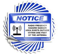 Tattoo Friends | Tiny Case Notice Radio Frequency Hazard Danger for Travel(6X9CM)