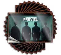 Tattoo Funny Decor Waterproof Vinyl Sticker | Four Figures in Shadows: A Mysterious Gathering Core Garage for Man DIY Projects(6X9CM)