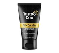 Tattoo Goo Aftercare Lotion 60 ml - Tattoo Moisturiser for New & Healed Ink • Colour-Enhancing • Non-Greasy, Vegan Skin Care - Olive Oil + Panthenol