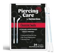 Tattoo Goo Antiseptic Swabs (24 Swabs) - Disposable Swabs for Easy and Mobile Use Simply tap the end of the swab to allow the drug to pass through the