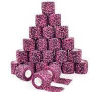 Tattoo Grip Tape Wrap - 6Pcs Self-Adhesive Elastic Bandage Rolls and Sports Athletic Wrap, Non-Slip Disposable Tattoo Grip Cover Tape for Tattoo Accessories and Sports - (Leopard)