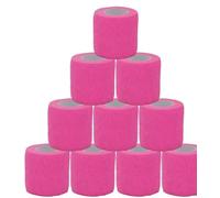 Tattoo Grip Tape Wrap - 6Pcs Self-Adhesive Elastic Bandage Rolls and Sports Athletic Wrap, Non-Slip Disposable Tattoo Grip Cover Tape for Tattoo Accessories and Sports - (Pink)