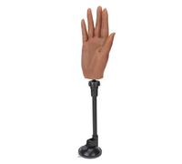 Tattoo Hand Model, Built-in Nail Groove, Nail Training, Flexible Hand, Washable Bone, 360° Adjustable Stand for Jewelry Ring Display (Right Hand)