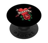 Tattoo Heart Inked Rose PopSockets Adhesive PopGrip
