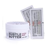 TATTOO HUSTLE BUTTER DELUXE ORIGINAL - Vegan Tattoo Aftercare Cream 150ml & 2 Sachets (7.5g) for Travel - Mango, Papaya & Shea Butter Support Healing - Reduces Redness and Swelling