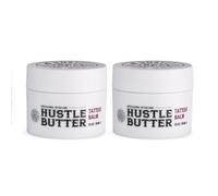 TATTOO HUSTLE BUTTER DELUXE ORIGINAL - Vegan Tattoo Cream 2x30ml | pre- and aftercare balm, natural ingredients, mango, papaya & shea butter, promotes healing, reduces redness & swelling
